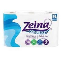 زينه مناديل تواليت مضغوطة 6 بكرة