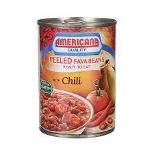 امريكانا فول مدمس مقشور بزيت الزيتون 400 جرام