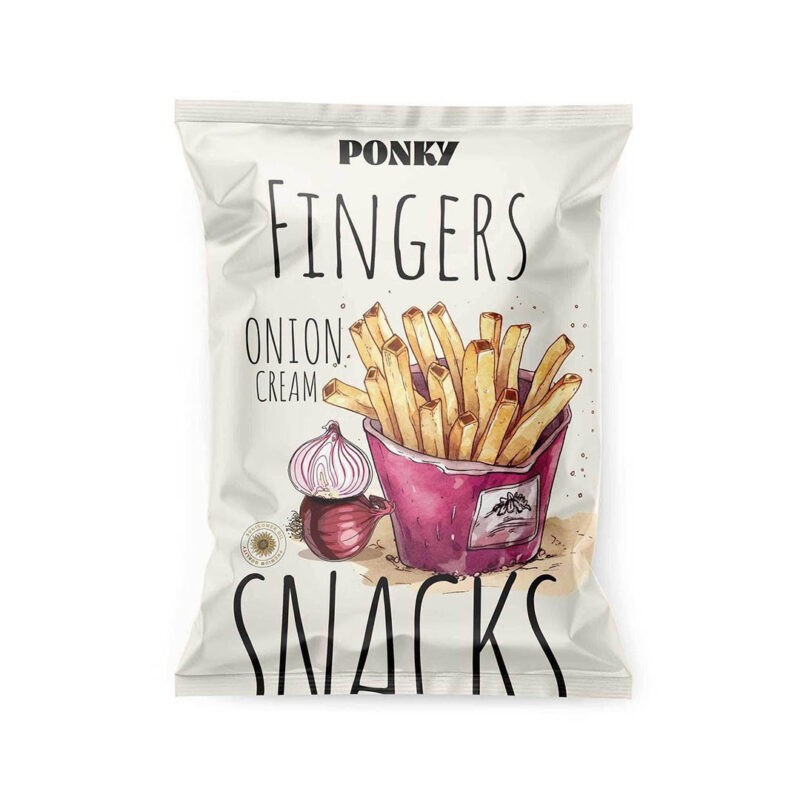 بونكى فينجرز سناكس بطعم كريمة البصل - 60 جم