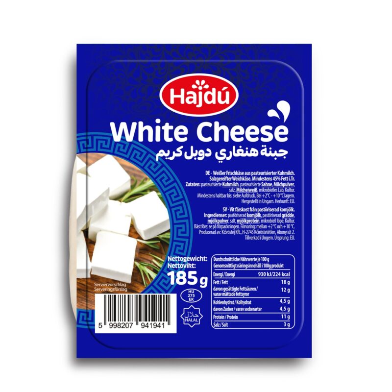 Hajdu جبنة هنغاري دوبل كريم معامل حراريا 185 جم