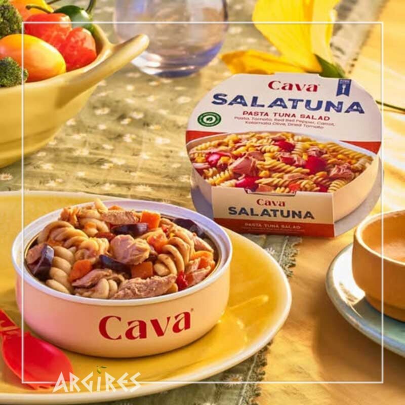 Cava سلطة مكرونة التونة في زيت دوار الشمس 160 جم