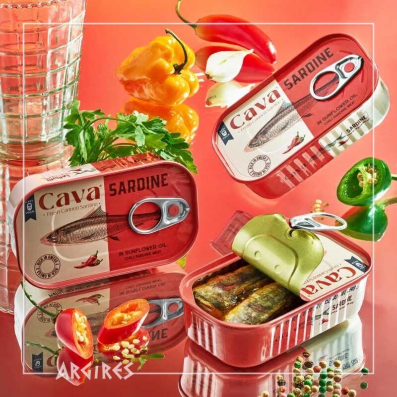 cava سردين مغربي حار  125 جم